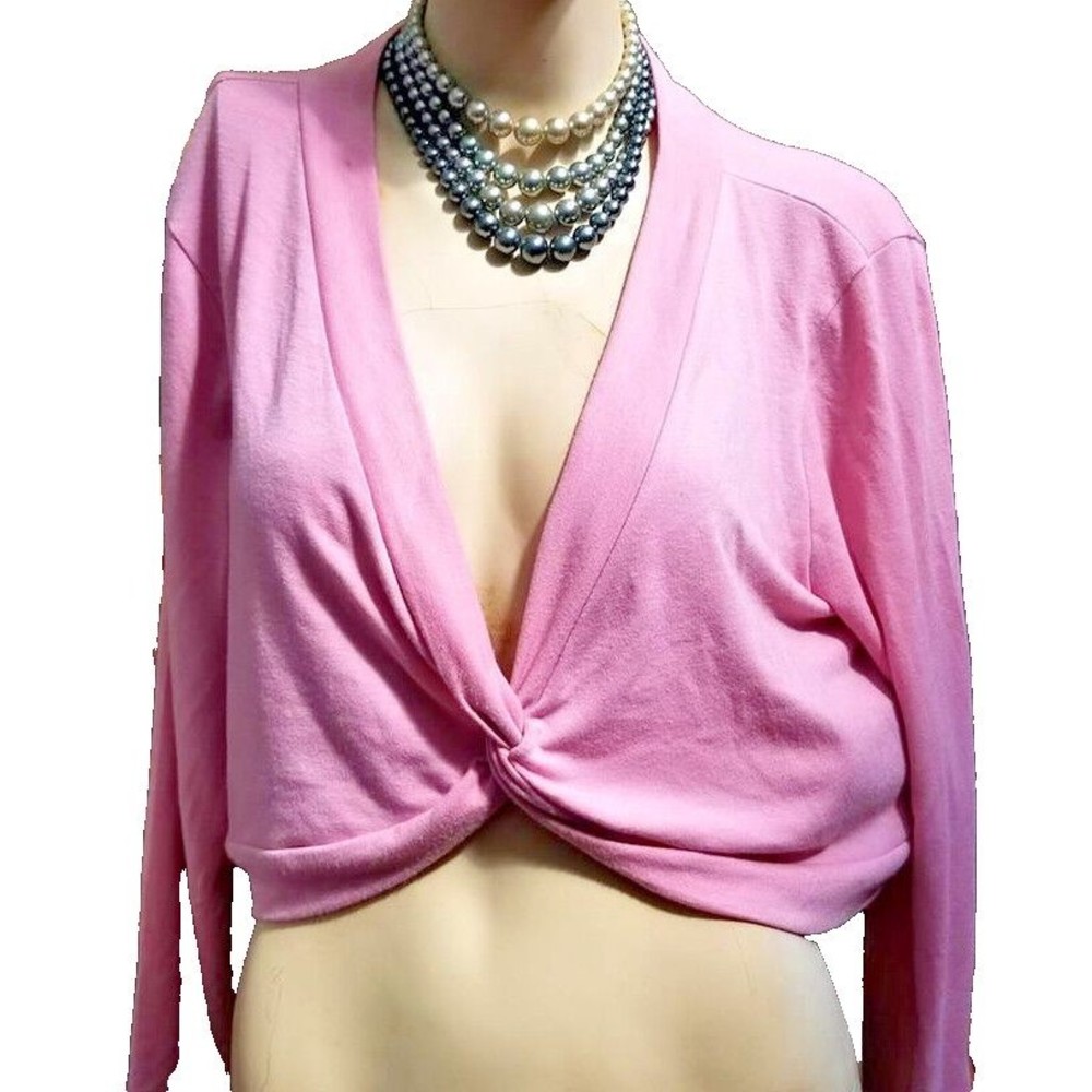 Apt 9 Lagenlook Short Accent Top Size 1X Layering Hippie Boho Chic Mauve